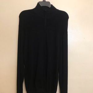 LIZ CLAIBORNE Men’s  BLK double zipper sweater